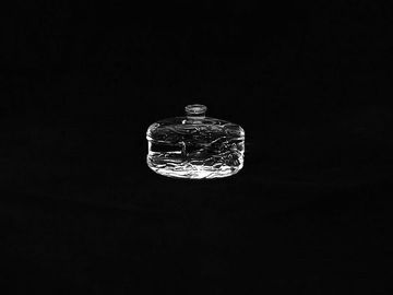 Garrafas e frascos personalizados de vidro do perfume do espaço livre de 100ml Appliqué