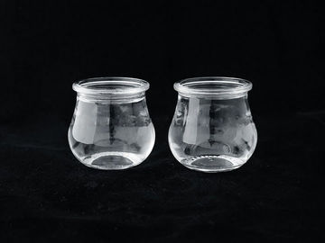 A bebida de vidro transparente geada imprimindo feita sob encomenda engarrafa 110ML com tampão dos PP